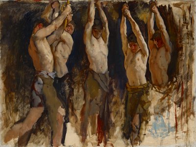 Figür Çalışması, The Spirit of Vulcan, Genius of the Workers in Iron and Steel, Rotunda, Pennsylvania Eyaleti Meclis Binası, Harrisburg by Edwin Austin Abbey