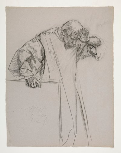 Kral Arthur için figür çalışmaları by Edwin Austin Abbey