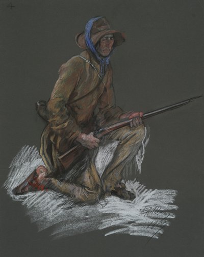 için şekil çalışması by Edwin Austin Abbey