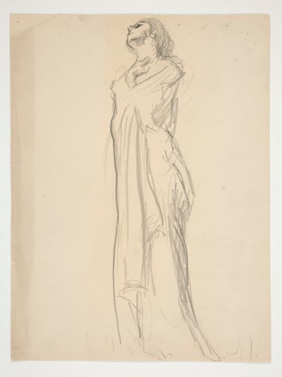 için şekil çalışması by Edwin Austin Abbey