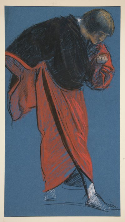 için şekil çalışması by Edwin Austin Abbey