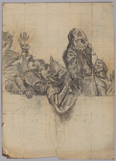 için şekil çalışması by Edwin Austin Abbey