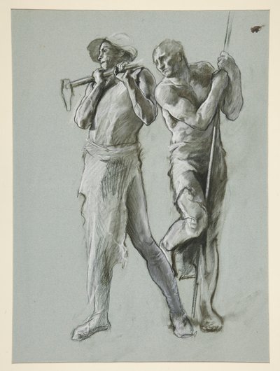 için şekil çalışması by Edwin Austin Abbey