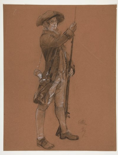 için şekil çalışması by Edwin Austin Abbey