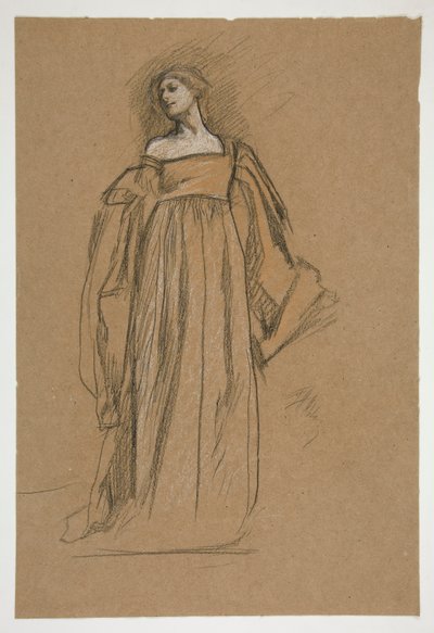 için şekil çalışması by Edwin Austin Abbey