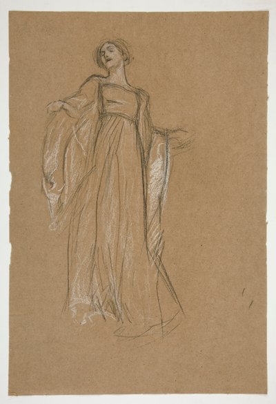 için şekil çalışması by Edwin Austin Abbey