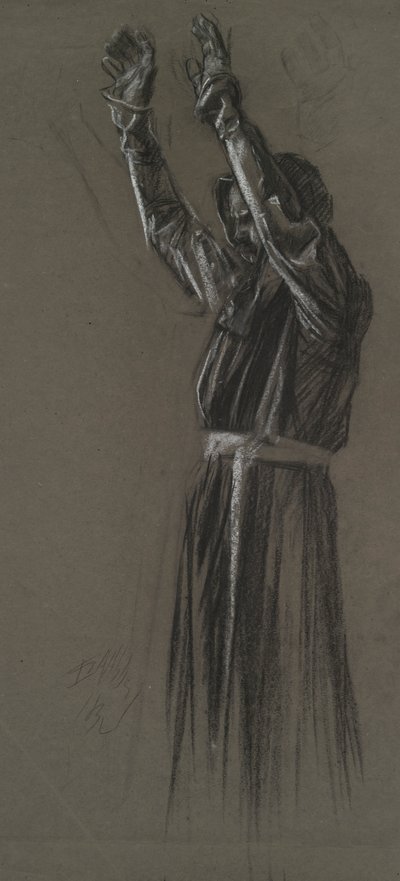 için şekil çalışması by Edwin Austin Abbey