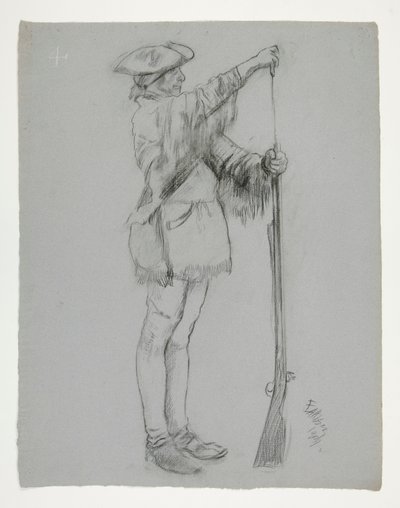 için şekil çalışması by Edwin Austin Abbey