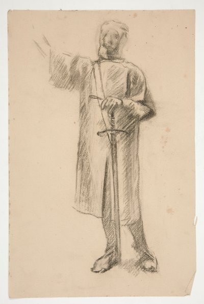 için şekil çalışması by Edwin Austin Abbey