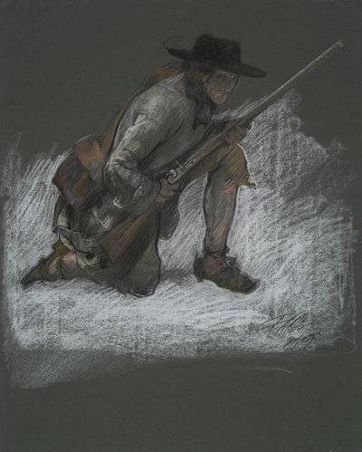 için şekil çalışması by Edwin Austin Abbey