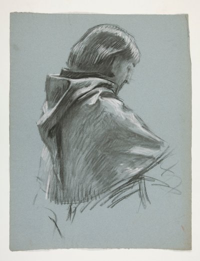 Kral Arthur için şekil çalışması by Edwin Austin Abbey