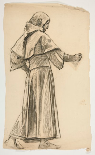 Kral Arthur için şekil çalışması by Edwin Austin Abbey