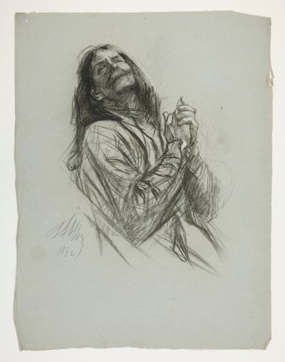 Kral Arthur için şekil çalışması by Edwin Austin Abbey