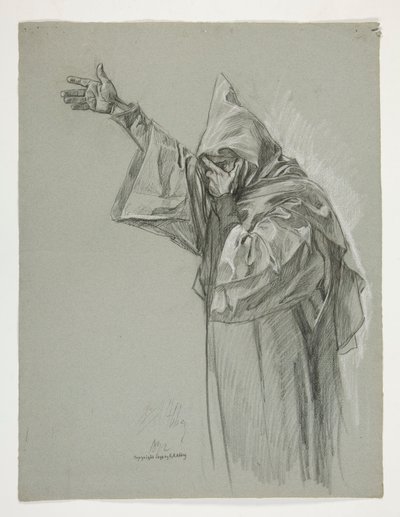 Kral Arthur için şekil çalışması by Edwin Austin Abbey