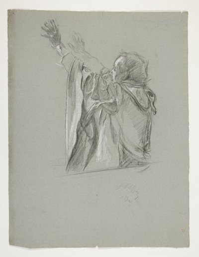 Kral Arthur için şekil çalışması by Edwin Austin Abbey