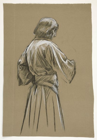 Kral Arthur için şekil çalışması by Edwin Austin Abbey