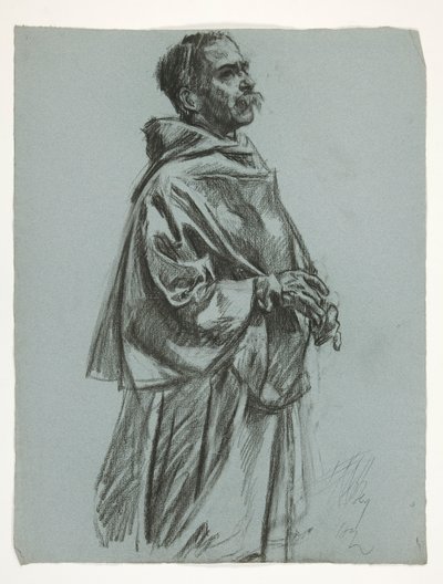 Kral Arthur için şekil çalışması by Edwin Austin Abbey