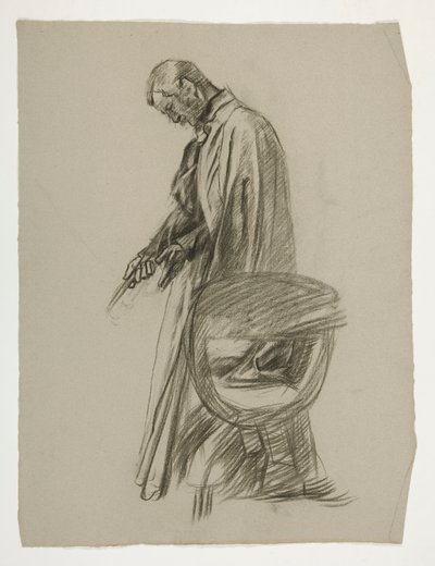 Kral Arthur için şekil çalışması by Edwin Austin Abbey