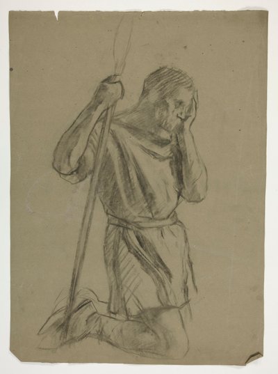 Kral Arthur için şekil çalışması by Edwin Austin Abbey