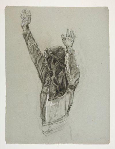 Kral Arthur için şekil çalışması by Edwin Austin Abbey
