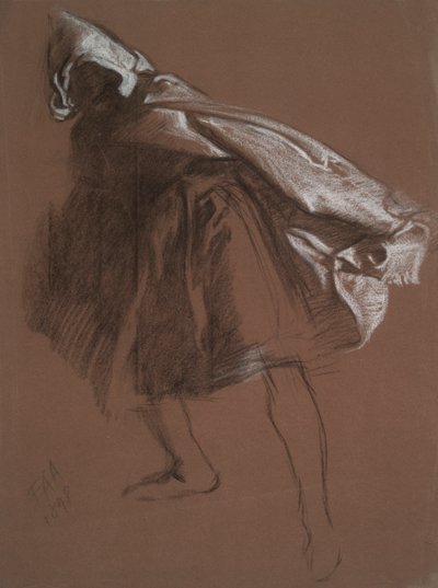 Othello için şekil çalışması by Edwin Austin Abbey