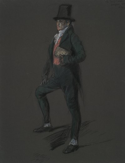 Dr. Casper Wistal figürü için figür çalışması by Edwin Austin Abbey