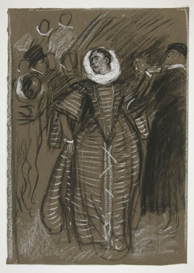 Katharina, I. Perde, I. Sahne, Hırçın Ehlileştirilmesi by Edwin Austin Abbey
