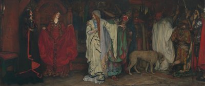 Kral Lear, Perde I, Sahne I, 1898. by Edwin Austin Abbey