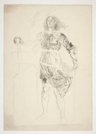 La Pucelle (.1181 için çalışma) - III. Perde, II. Sahne, Kral VI. Henry (I. Kısım) by Edwin Austin Abbey