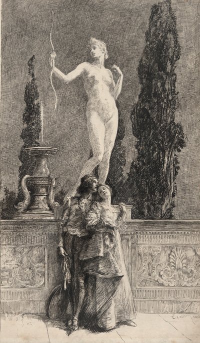 Lorenzo ve Jessica: by Edwin Austin Abbey