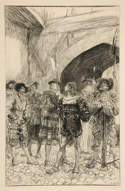 Lucio ve Claudio - Perde I, Sahne iii, Ölçü için Ölçü by Edwin Austin Abbey