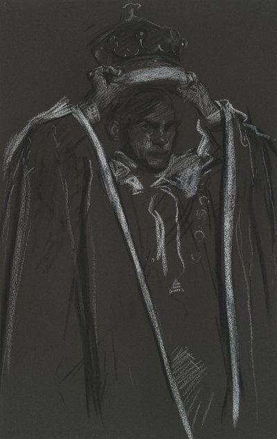 Akran yerleştirme taç giyme topuzu by Edwin Austin Abbey