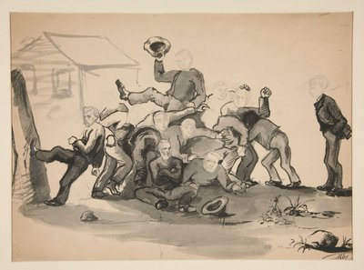 erkek yığını: karikatürü by Edwin Austin Abbey