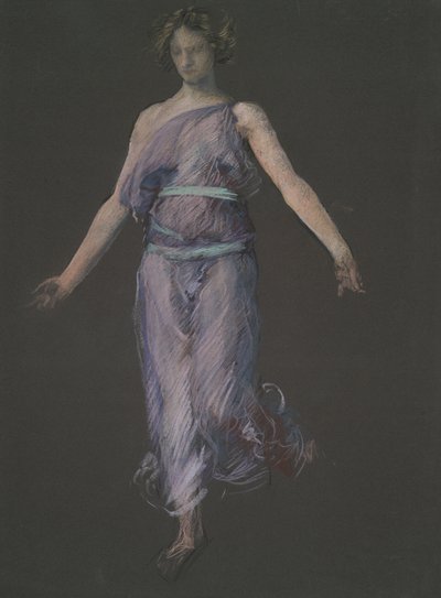 için olası şekil çalışması by Edwin Austin Abbey