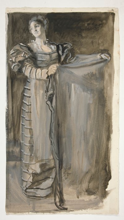 Othello için ön çalışma (?) by Edwin Austin Abbey
