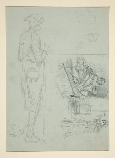 Eskiz sayfası by Edwin Austin Abbey