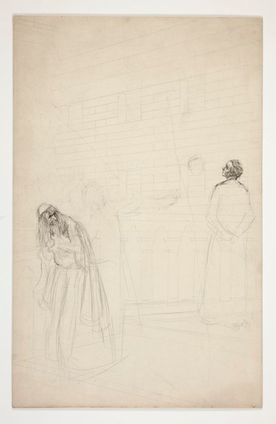 Köprüde Shylock - I. Perde, Venedik Taciri by Edwin Austin Abbey