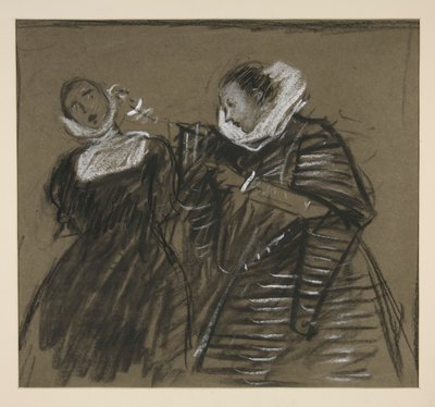 Hırçın Evcilleştirme Kroki (?) by Edwin Austin Abbey