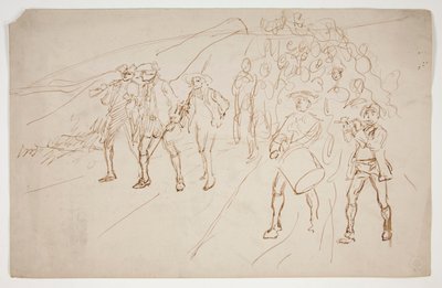 Devrimci Savaş birliklerinin taslağı, yürüyen by Edwin Austin Abbey