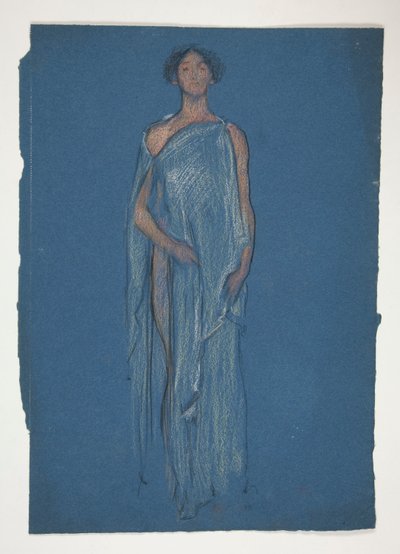 Bir kadın taslağı - bir oyun için kostüm çalışması mı? by Edwin Austin Abbey