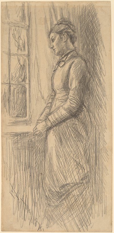 Yalnızlık: Bayan Vesta Rollinstall by Edwin Austin Abbey