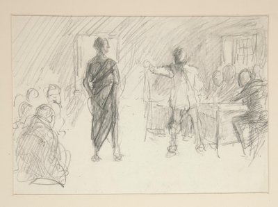 için çalışma by Edwin Austin Abbey