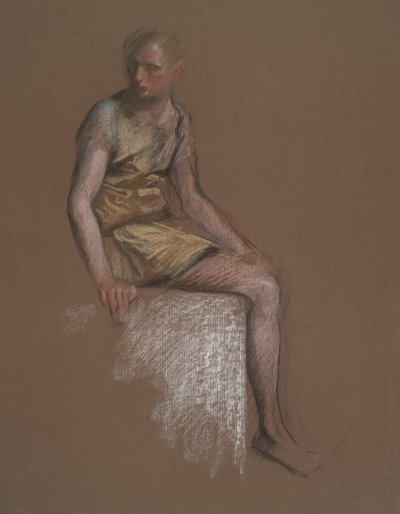 için çalışma by Edwin Austin Abbey