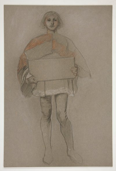 için çalışma by Edwin Austin Abbey
