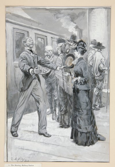 için çalışma by Edwin Austin Abbey