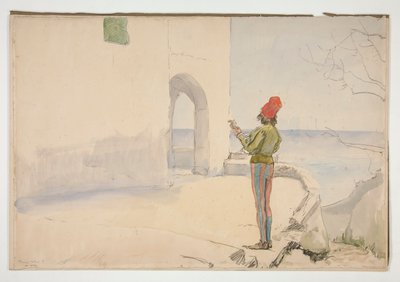 için çalışma by Edwin Austin Abbey