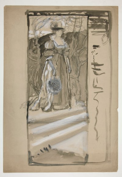 için çalışma by Edwin Austin Abbey