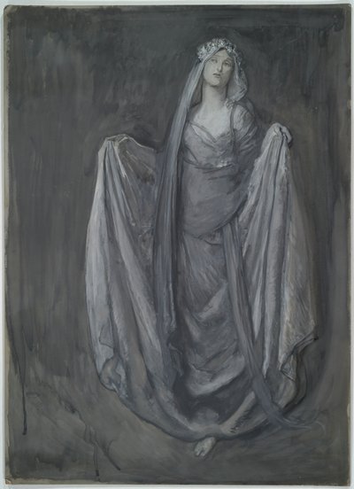 Blanchefleur için çalışma? by Edwin Austin Abbey