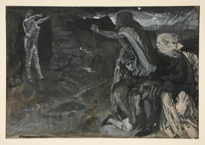 Kral Lear için Çalışma (?) by Edwin Austin Abbey