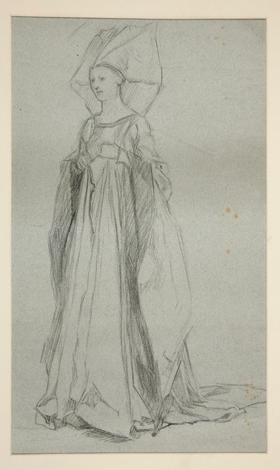 Leydi Anne için Çalışma, Kral III. Richard için (?) by Edwin Austin Abbey